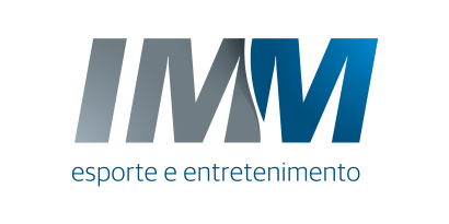 Logotipo com o texto IMM Esporte e Entretenimento