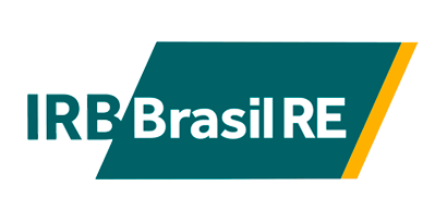 Logotipo com o texto IRB Brasil RE
