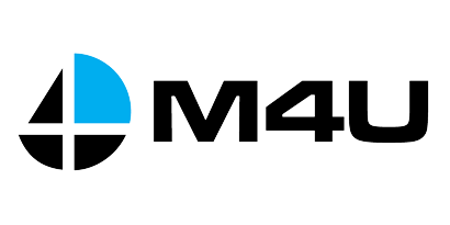 Logotipo com o texto M4U