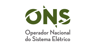 Logotipo com o texto ONS Operador Nacional do Sistema Elétrico