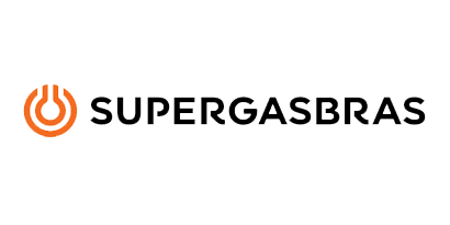 Logotipo com o texto Supergasbras